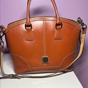 Dooney & Bourke Tan Leather Satchel